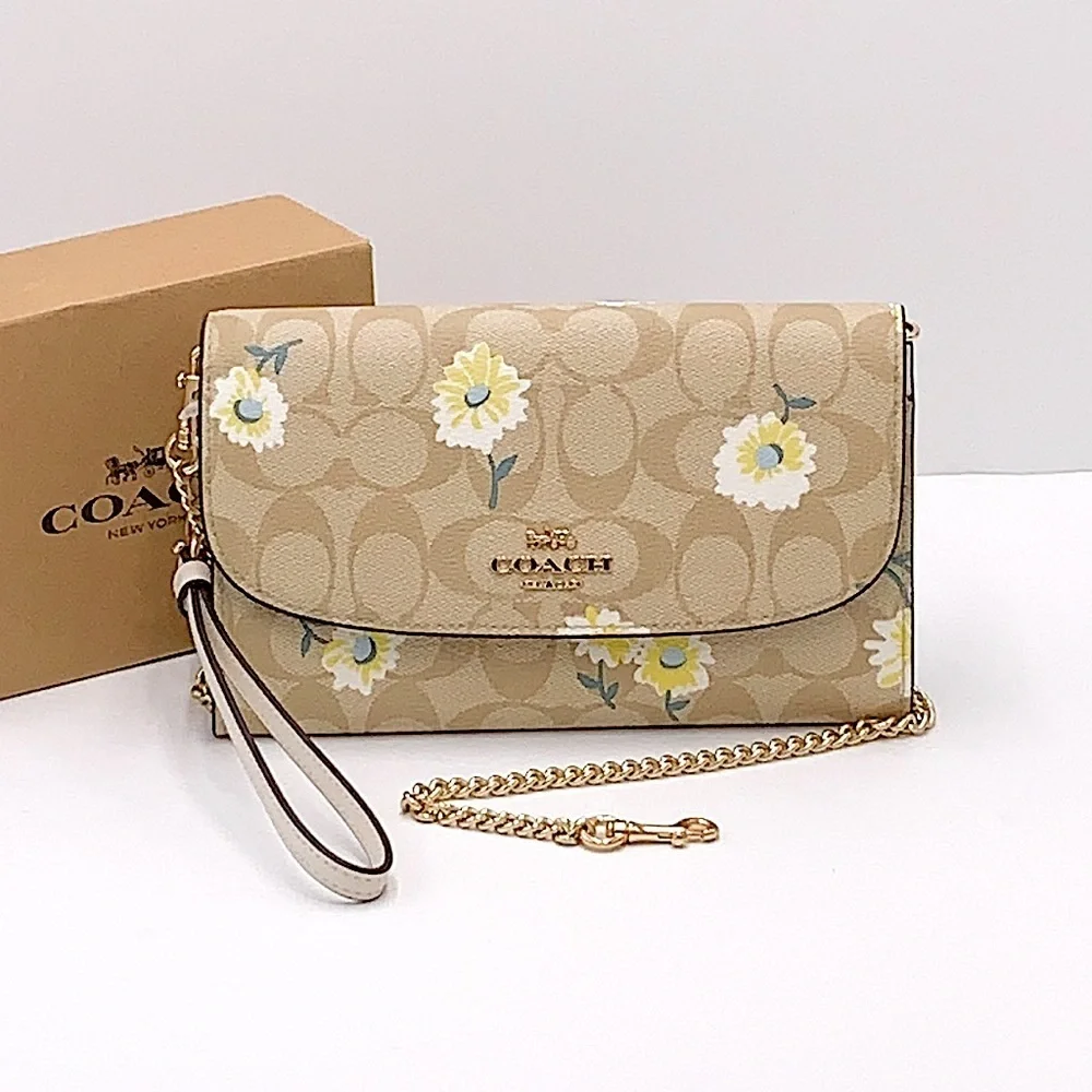 COACH Gemma Clutch Crossbody In Signature Canvas With Daisy Print